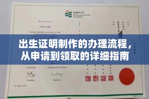 新华出生证明制作的办理流程，从申请到领取的详细指南