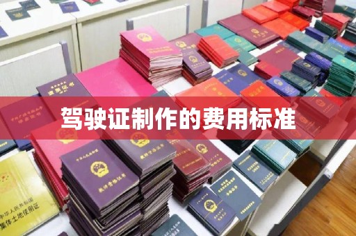 新华驾驶证制作的费用标准