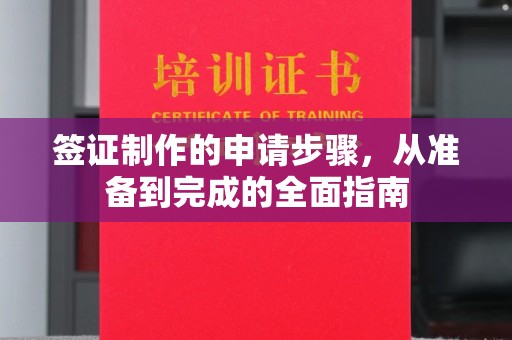 新华签证制作的申请步骤，从准备到完成的全面指南