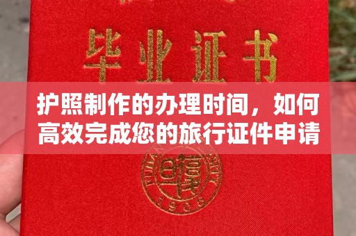 新华护照制作的办理时间，如何高效完成您的旅行证件申请