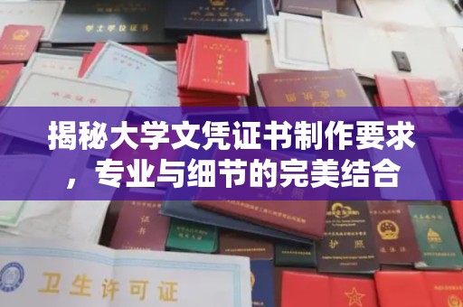 新华揭秘大学文凭证书制作要求，专业与细节的完美结合