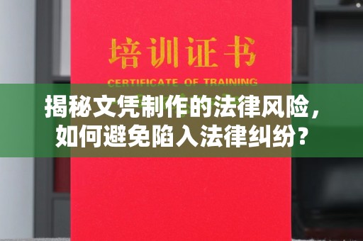 新华揭秘文凭制作的法律风险，如何避免陷入法律纠纷？