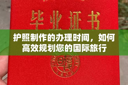 新华护照制作的办理时间，如何高效规划您的国际旅行