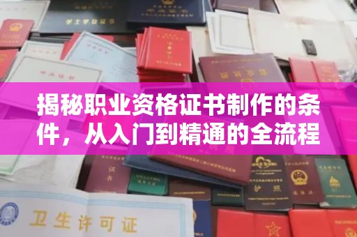 新华揭秘职业资格证书制作的条件，从入门到精通的全流程解析
