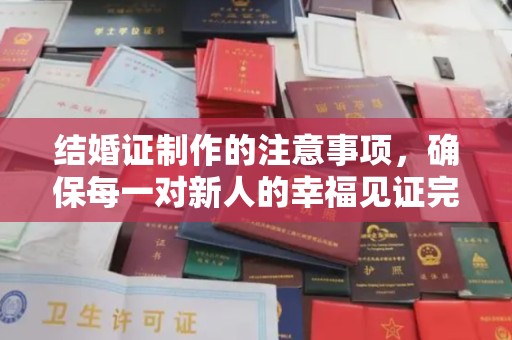 新华结婚证制作的注意事项，确保每一对新人的幸福见证完美无瑕