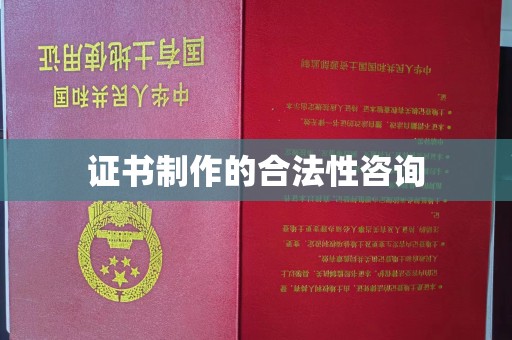 新华证书制作的合法性咨询